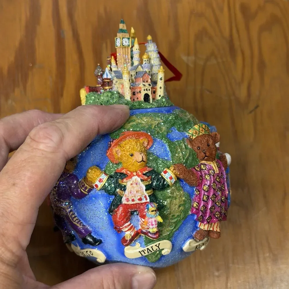 Christopher Radko Christmas Ornament Teddies Around the World 2002